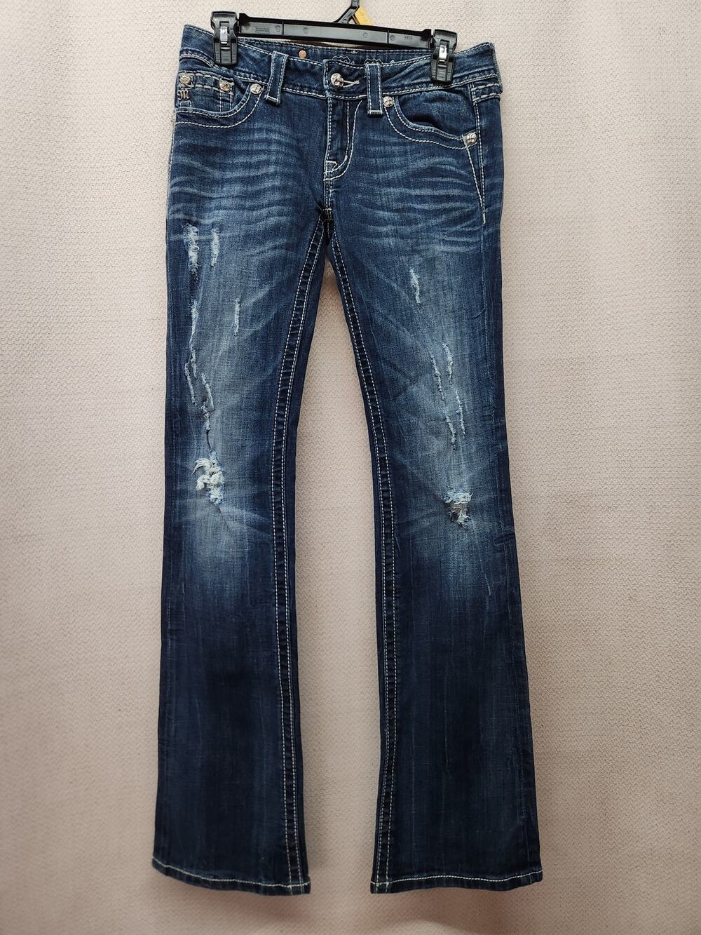 Miss Me Distressed Bootcut Jeans